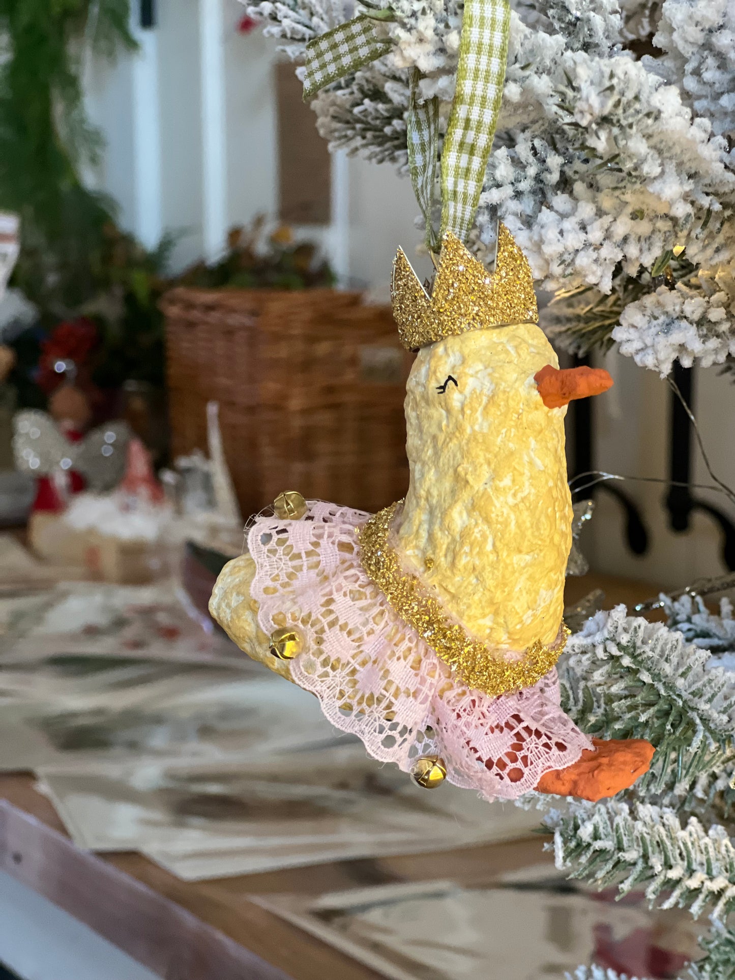 paper-mache princess duck