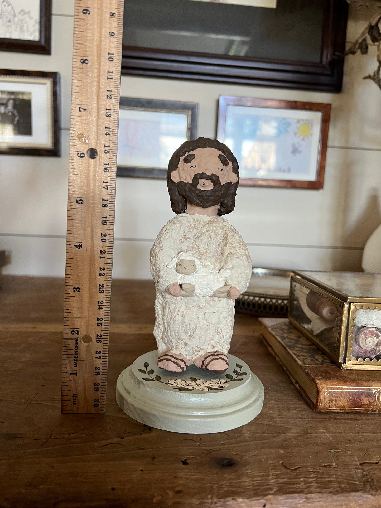 paper mache Jesus figurine PREORDER
