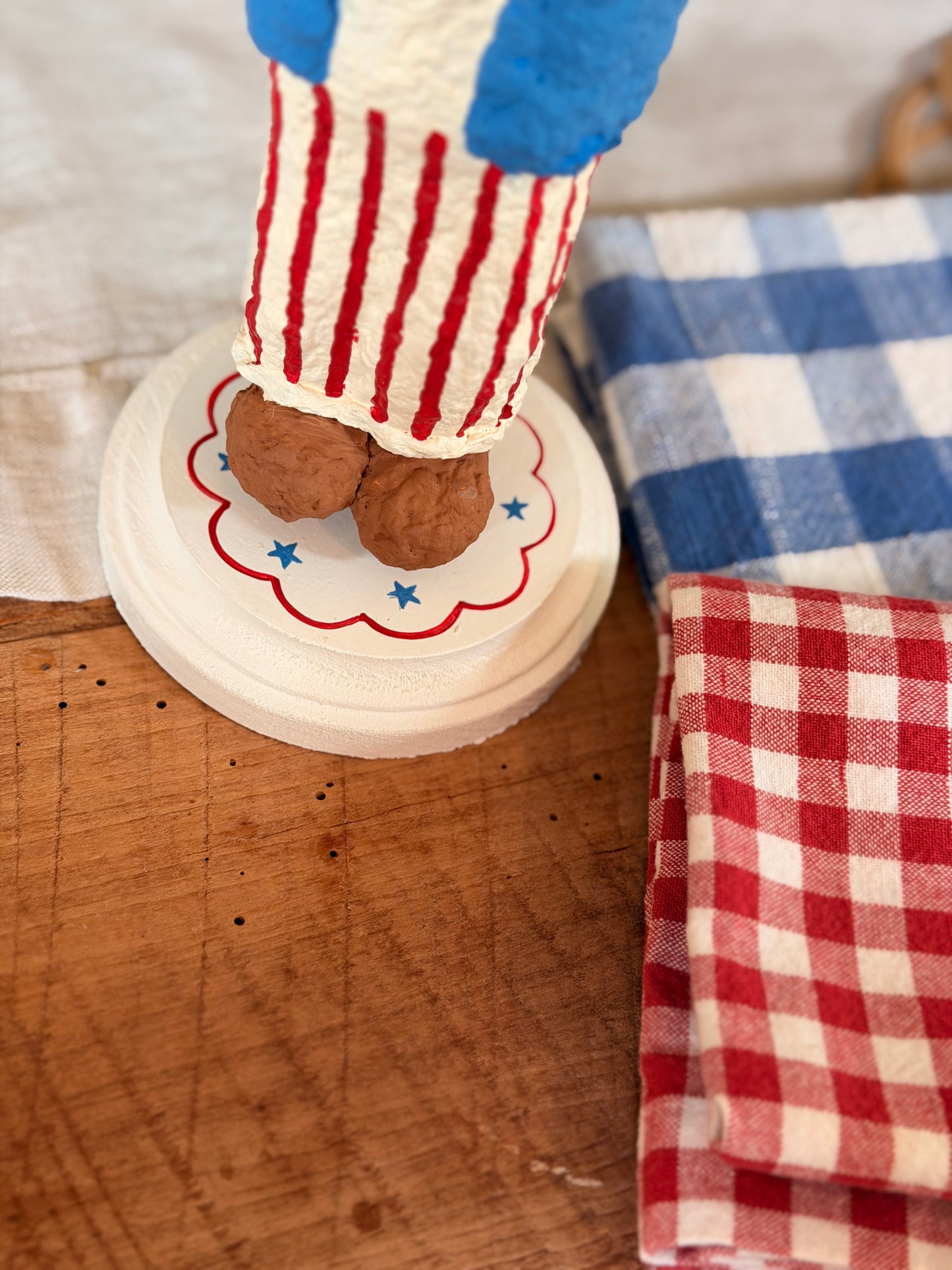 Uncle Sam paper mache figurine PREORDER