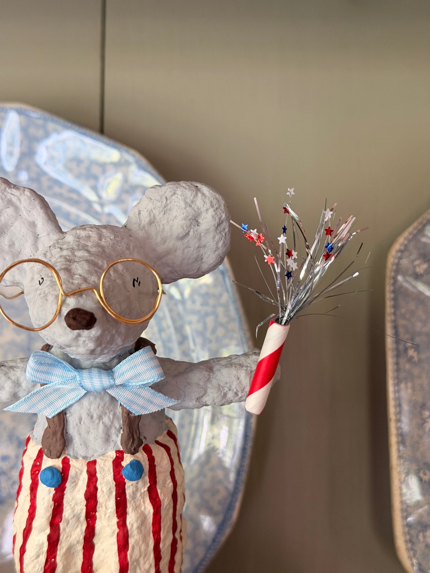 Theodore and his Sparkler paper mache figurine PREORDER