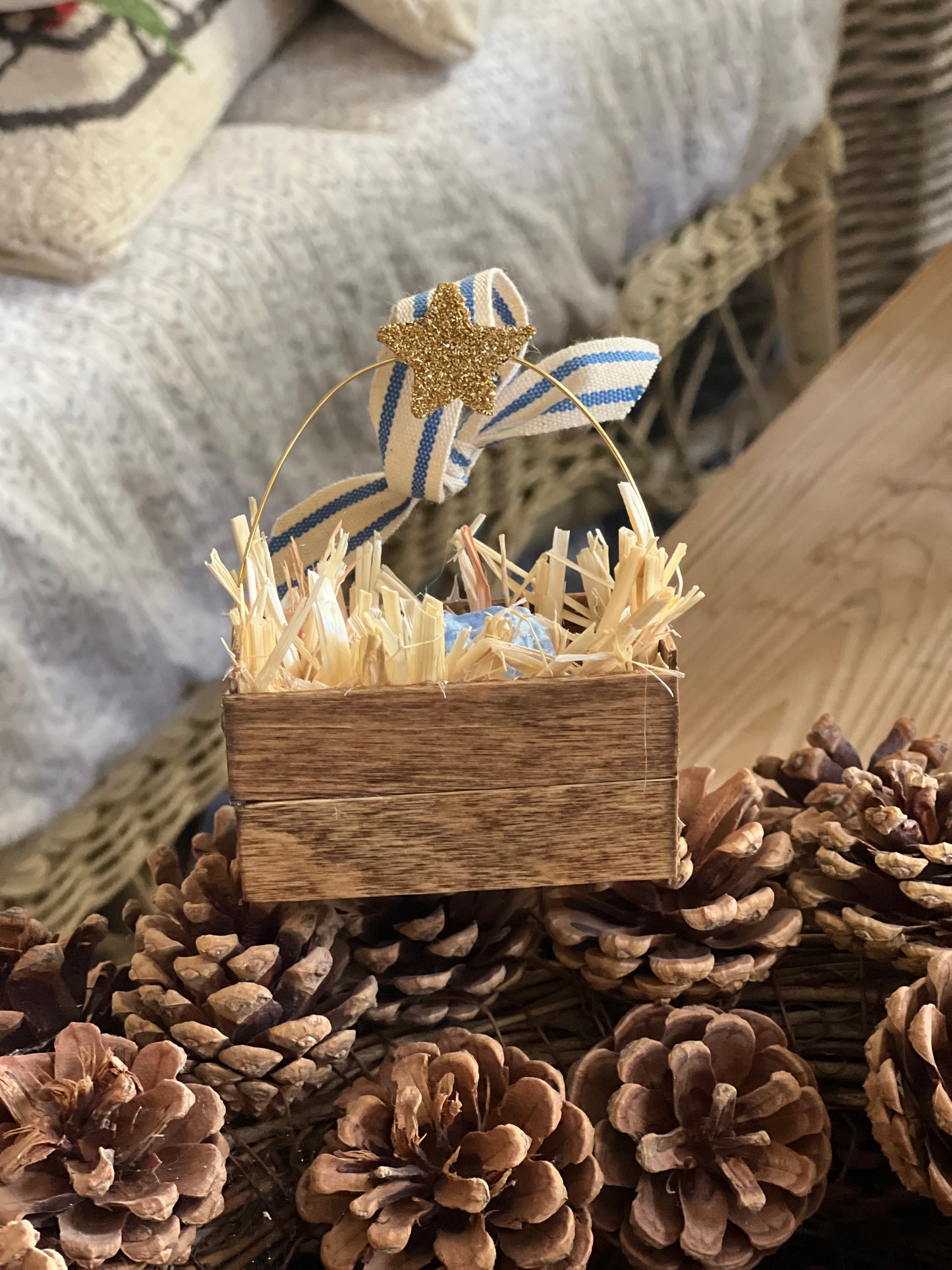 paper-mache Baby Jesus ornament PREORDER