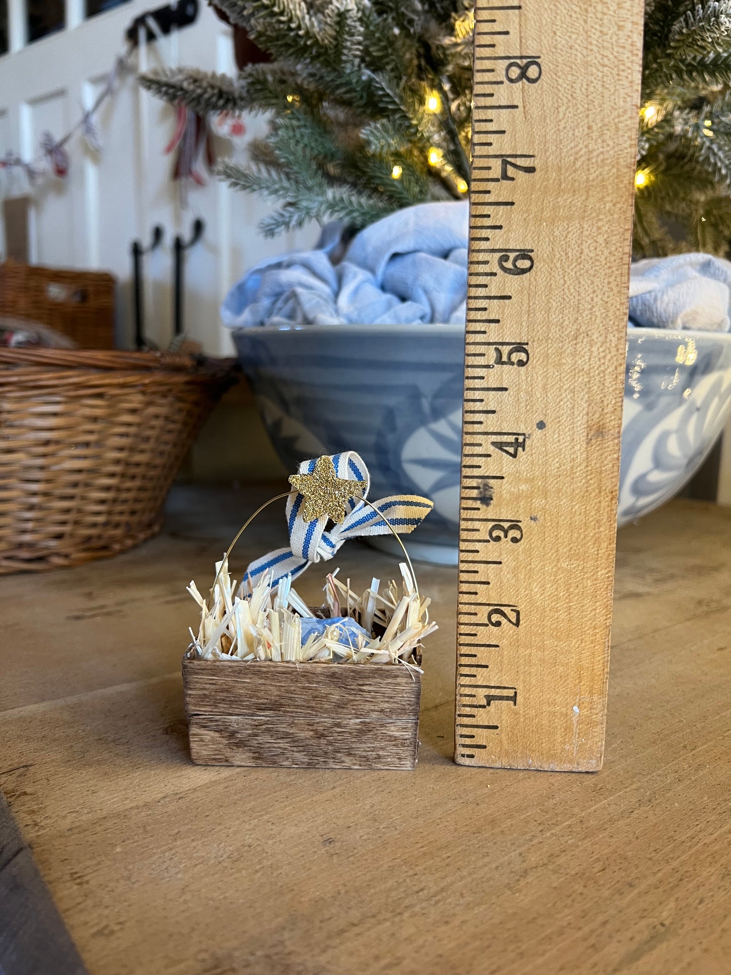 paper-mache Baby Jesus ornament PREORDER