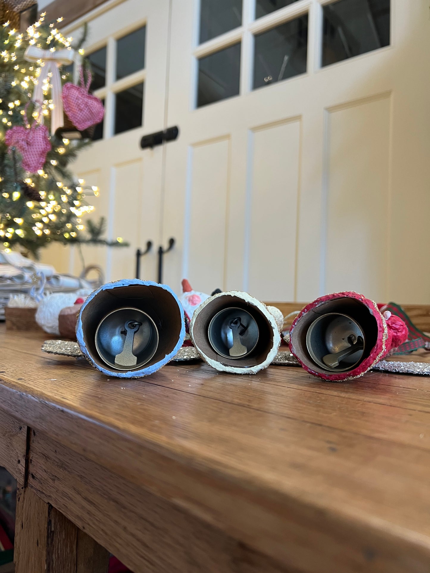 paper-mache angel bell ornament (RED IS PREORDER ONLY)