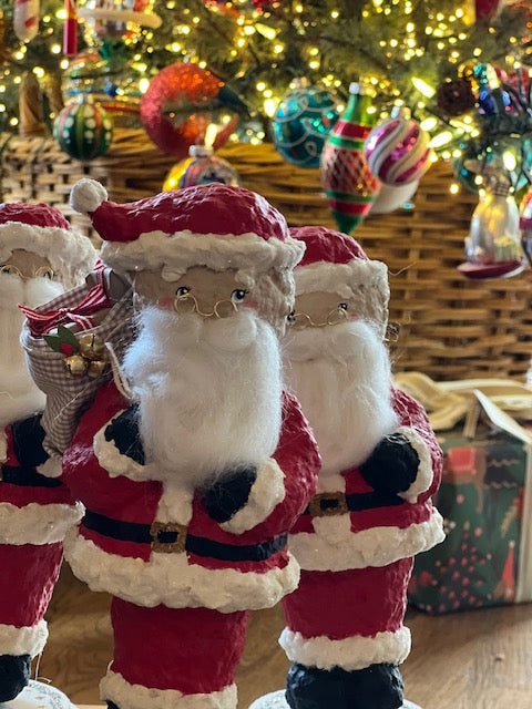 paper-mache santa figurine PREORDER