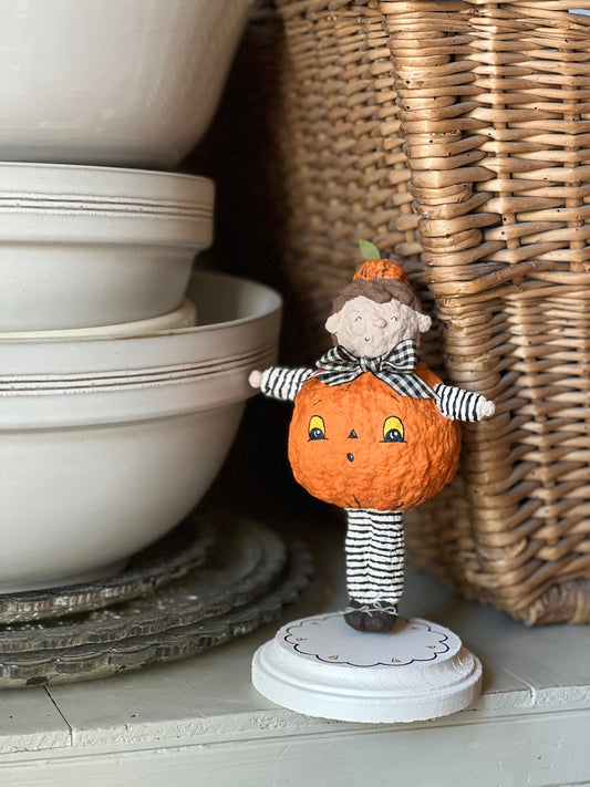 Jack the paper mache pumpkin boy