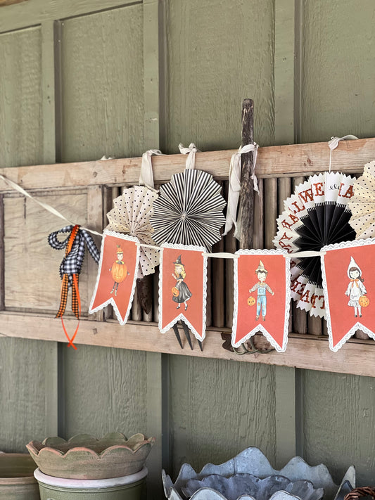 halloween pennant banner