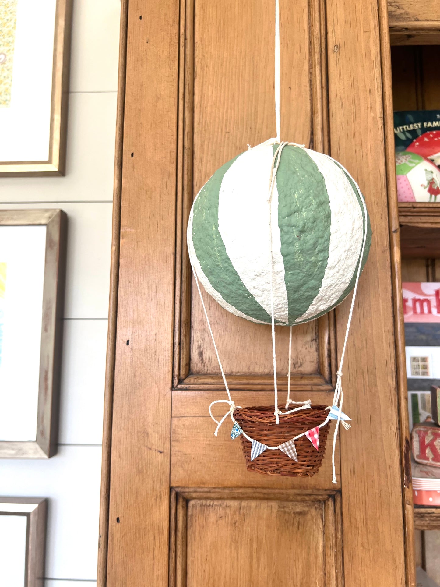 paper mache hot air balloon & mouse PREORDER