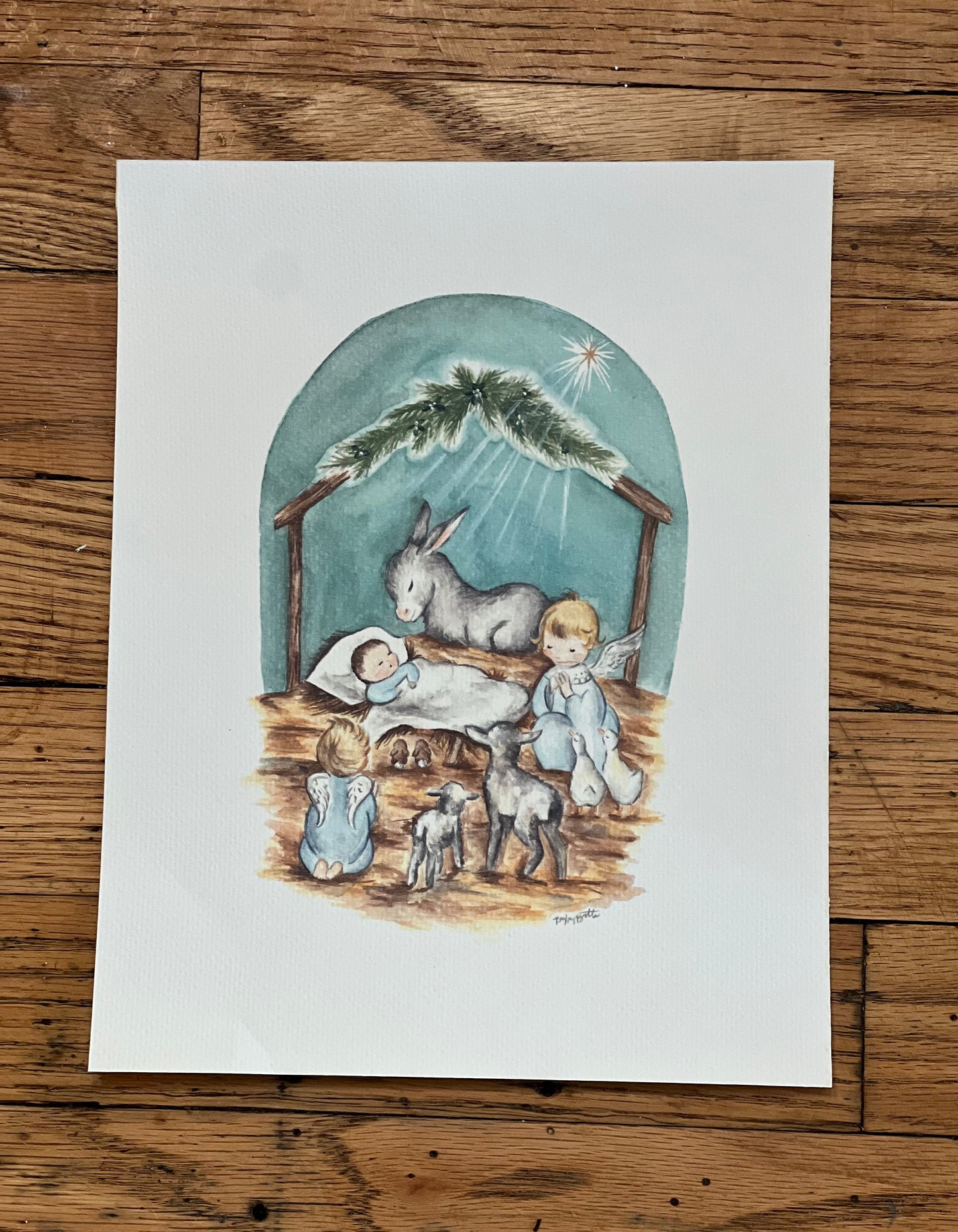 sweet nativity print