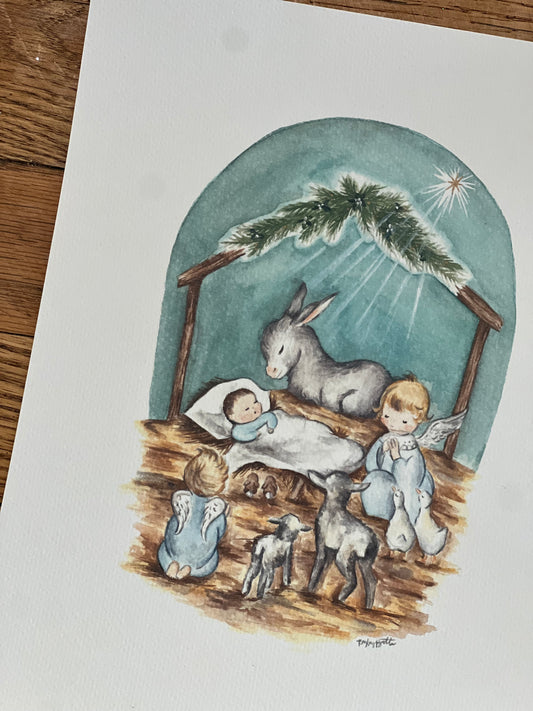 sweet nativity print
