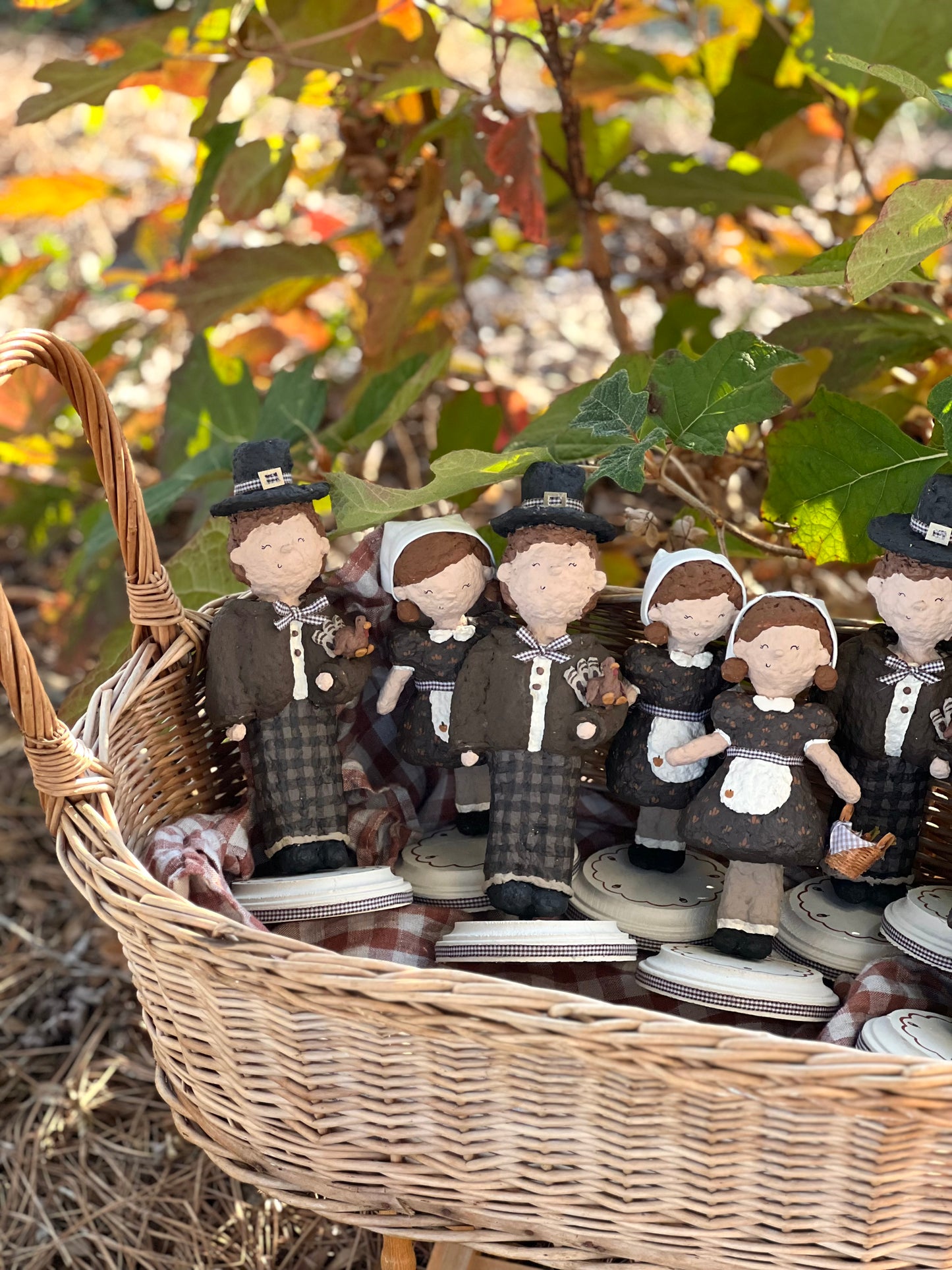 paper mache pilgrims set