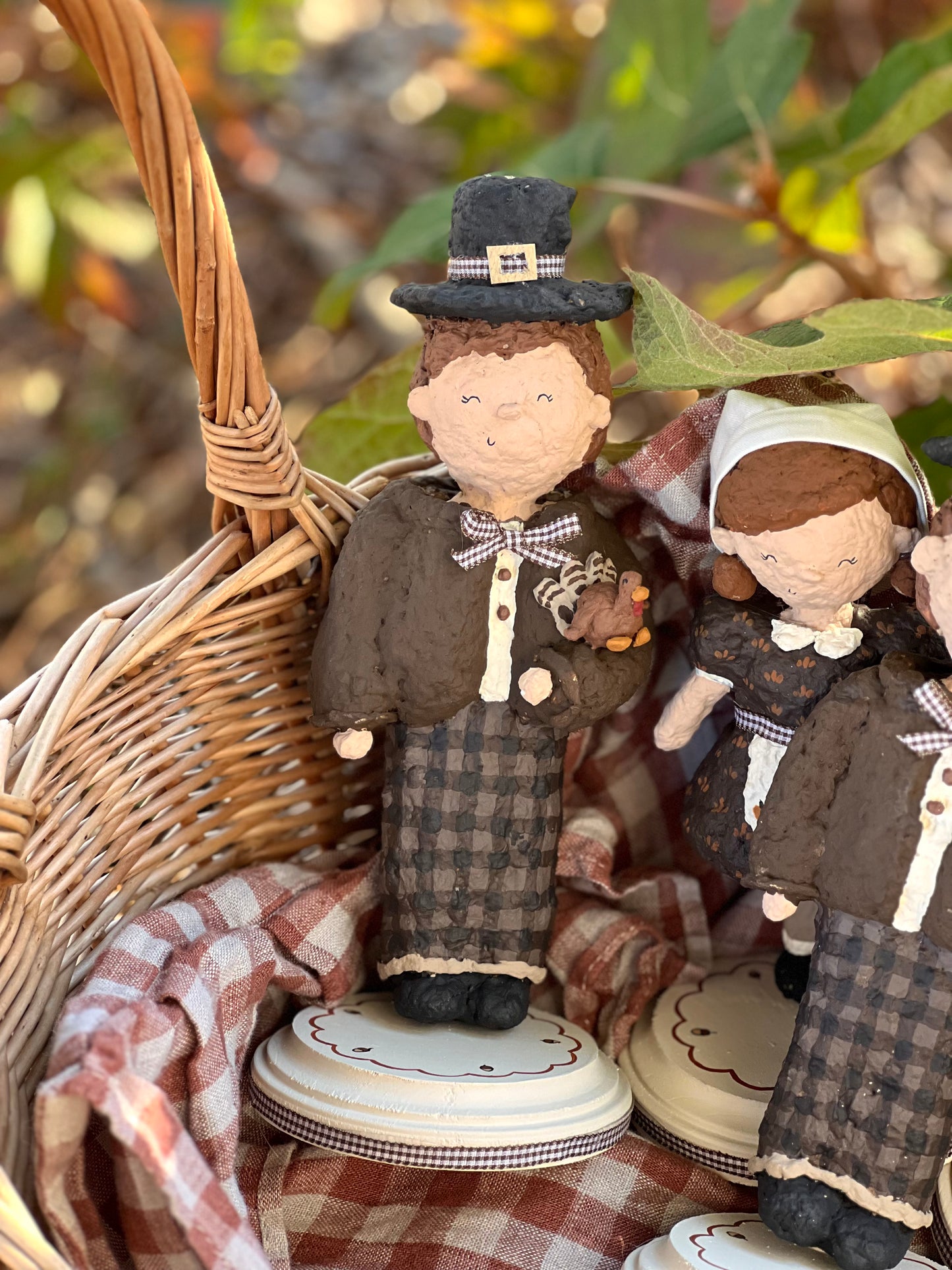 paper mache pilgrims set