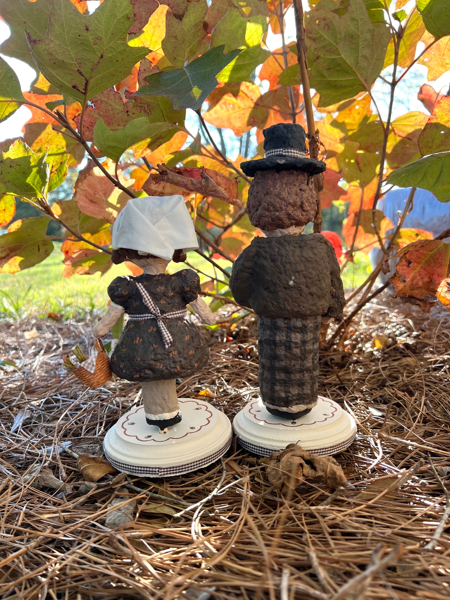 paper mache pilgrims set