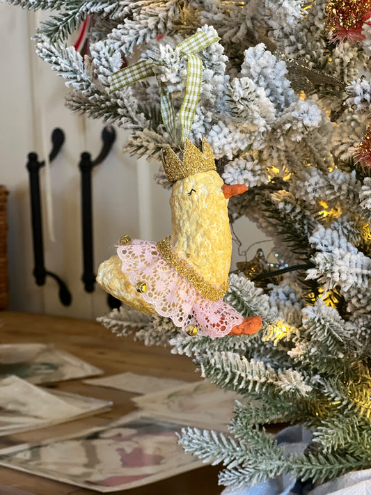 paper-mache princess duck