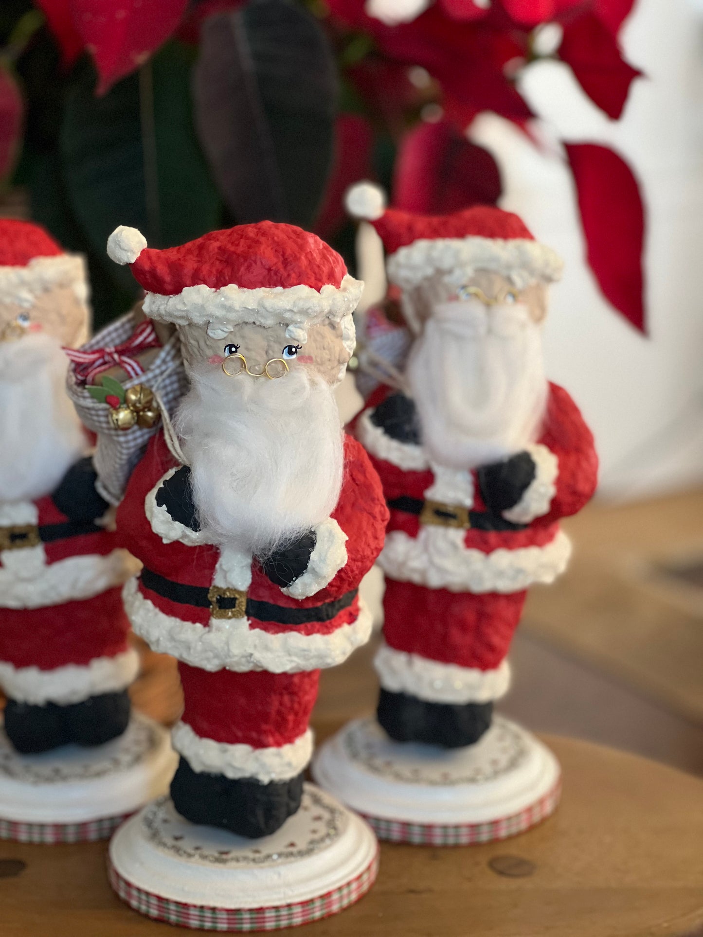 paper-mache santa figurine PREORDER